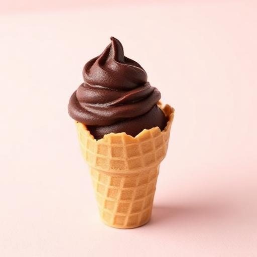 Dark Chocolate ice cream cone
