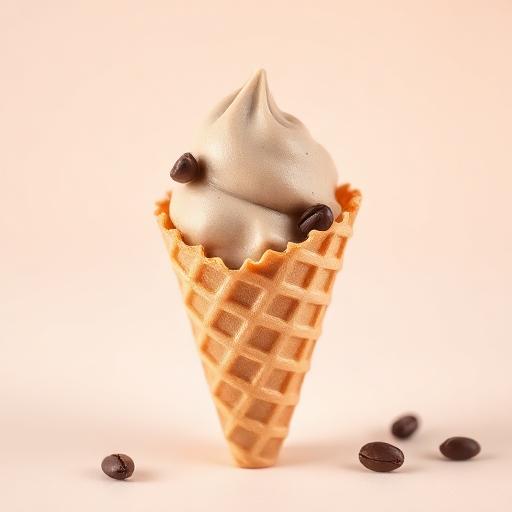 Espresso Crema ice cream cone